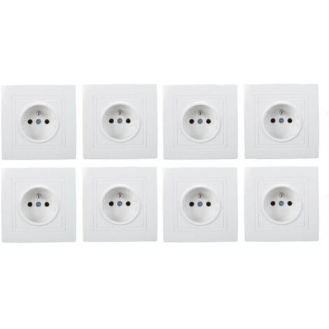 8 pièces prise Standard française 16A 220V prise murale prise murale pour hôtel de bureau à domicile (1/5)