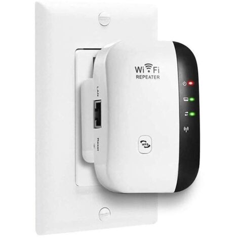 WiFi Répéteur WiFi Booster 2,4 GHz 300Mbps Extenseur sans Fil Amplificateur de Signal du Réseau Avoir AP/RP et WPS Fonction, Compatible avec Toutes Les Box Internet (1/5)