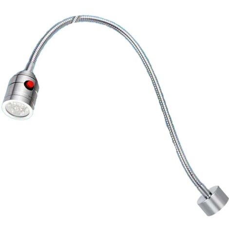 Lampe Magnétique à Col de Cygne, Lampe de Travail LED à Col de Cygne 5 W 24 V Longueur du Tube 500 Mm Lampe à Outils à Base Magnétique pour la Réparation d'établi