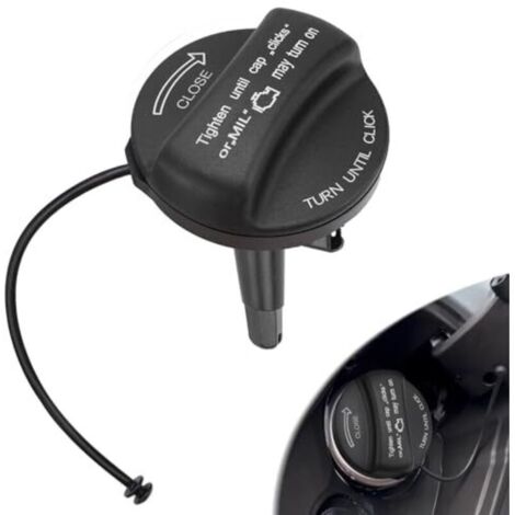 Bouchon de réservoir avec sangle de retenue compatible avec BMW E39 E46 E60 E61 E84 E87 E90 E91 E92 F10 F20 F30 F31, Mini Cooper R55 R56 R57 F56 bouchon de réservoir de carburant de voiture remplaceme