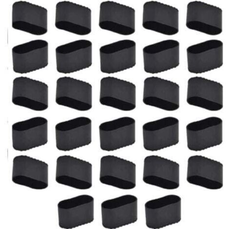 Pied De Chaise 28 PièCes Embout De Chaise Rectangulaire Embout De Chaise Oval Protection Protege Pied De Chaise Table Patin Silicone Chaise