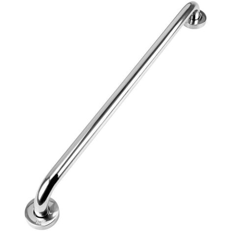 Barre d'appui de douche en acier inoxydable 50 cm, poignée de sécurité antidérapante, fixation murale, barres d'appui pour baignoire pour personnes âgées et enfants