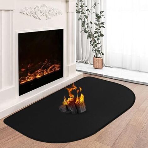 Tapis de cheminée ignifuge, sous-couche ignifuge, plaque de protection contre les étincelles pour cheminée, tapis de protection de sol ignifuge pour cheminées, plaque de sol, pour protéger le sol des