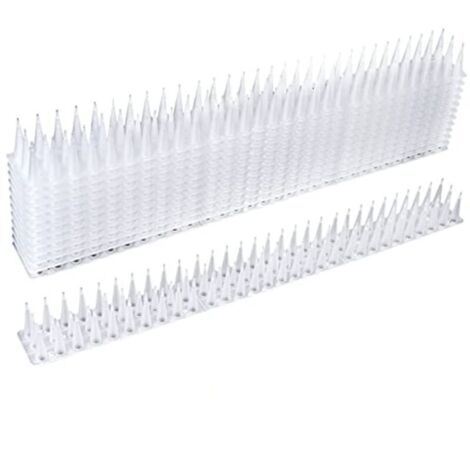 12 Pièces Pic Anti Pigeon, Anti Pigeons pour Balcon Kit, Repulsif Oiseaux Pigeon Pic Anti Chat, pour Moineaux Corneilles Chat, avec Bande Répulsive Anti Oiseaux