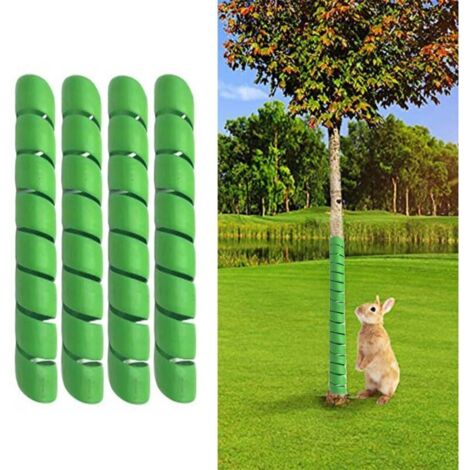 Lot de 8 protections pour tronc d'arbre - Protégez l'écorce des arbres des animaux, des tondeuses à gazon, des débroussailleuses, des fournitures d'entretien extérieur et plus encore, 4 grands, 4 peti