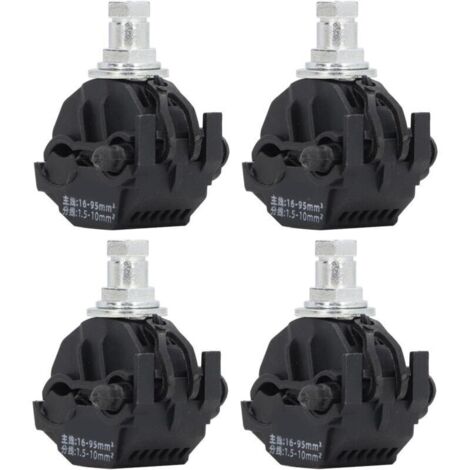 Connecteur de Perçage D'isolation, 4 Pièces, Séparateur de Câble Haute Basse Tension sans Rupture D'isolation, Pince de Perçage 1KV (JJC-2)