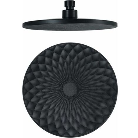 Aougo – Tête de douche pluie ronde 9 pouces – ABS haute pression – Angles réglables 360° – Installation facile G1/2' – Noir
