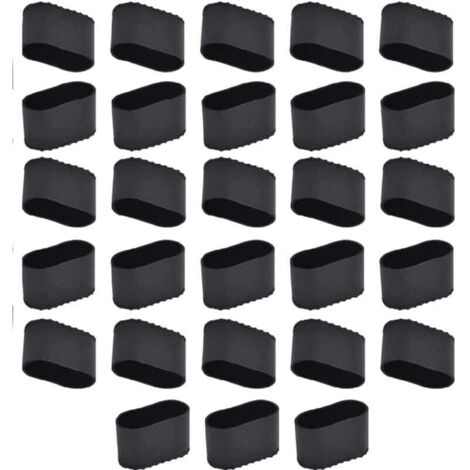 Debuns – Bouchon pied de chaise en silicone – Lot de 28 pièces – Antidérapant et résistant à l'usure – Compatible avec sols durs et stratifiés