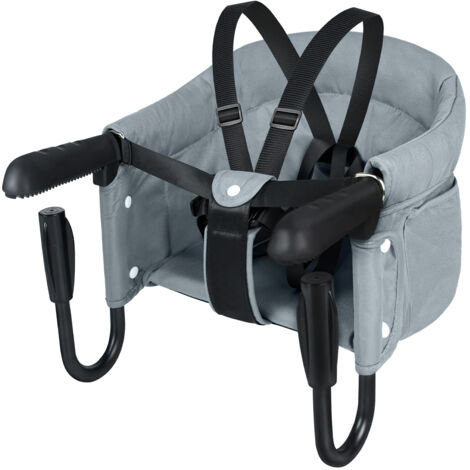 Chaise haute bébé Chaise haute siège de table pour bébés chaise enfant siège enfant pliable rehausseur pour enfants de 6 à 36 mois gri HENGMEI