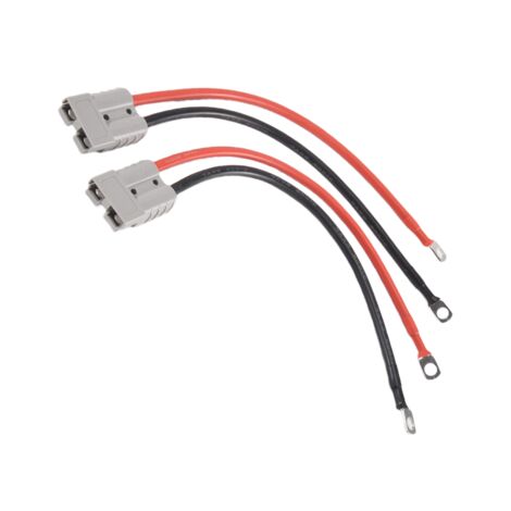 Kit de Connecteur Anderson 50A Prise Câbles Batterie Calibre 8 30 cm Connecteurs Rapides Étanches pour Lifepo4