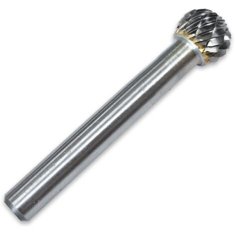 Lauwexe – Fraise rotative carbure de tungstène 10 mm – Tige de 6 mm – Double coupe pour ébavurage métal – Vitesse 20 000 à 22 000 tr/min (1/5)