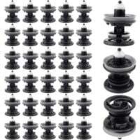 30 Pièces Clips de 7l6868243 Fixation Voiture Plastique pour Garniture Agrafe Panneau de Porte Intérieure Compatibles avec VW Golf 5 6 7 T4 T5 Passat Polo Skoda Caddy Audi A4 A5 A6