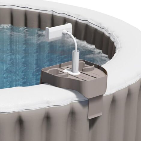 3 en 1 Réglable Plateau de Spa avec Porte-gobelet et Support de Téléphone, Adapté aux Piscines Gonflables Tablette de Spa, Accessoire pour Spa