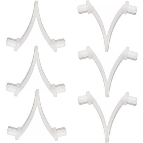 Pinces de piscine Butterfly - Lot de 6 pinces de fixation pour brosse de piscine, écumoire, aspirateur, mini-aspirateur à jet et perche télescopique