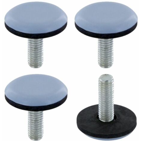 4x Pied réglable Téflon Teflon PTFE ajustable M6 patin vérin vis poussoir butée