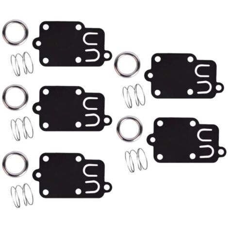 Lot de 5, kit de joints de diaphragme de carburateur pour moteurs Briggs & Stratton 2 ch à 5 ch 270026 272538 272538S 272637 4157 4168 5021 5021K 690766 221377 capuchon de ressort (1/4)