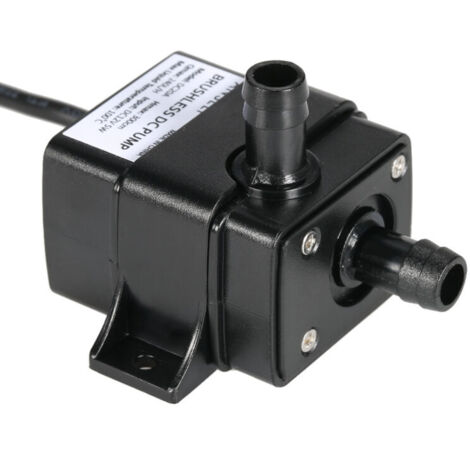 Anself Mini pompe à eau et huile sans balais DC12V ultra silencieuse et étanche pour fontaine et aquarium 240 L/H 5 W Hauteur de levage 3 m 0 100 ℃
