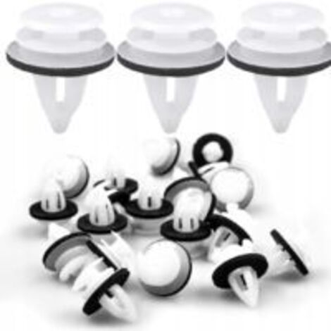 100 Pcs Clips Voiture Universel Clips de Fixation Voiture Outils Rivet Plastique Agrafes Carrosserie pour Pare Chocs Porte de Voiture Fender Push Kit de Remplacement (1/5)