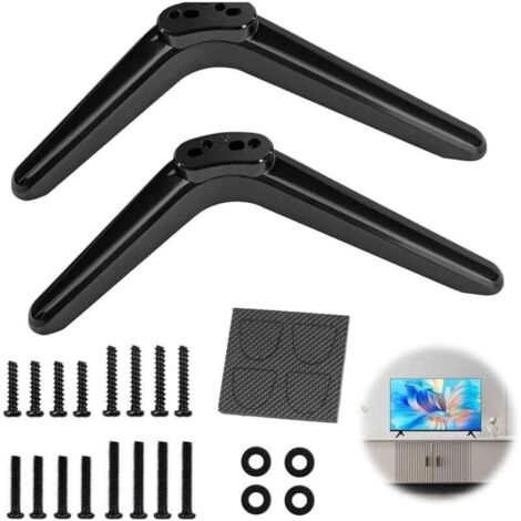 Basetbl – Support TV universel de table pour écrans LCD 23-65 pouces – Charge maximale 50kg – Installation facile avec base antidérapante