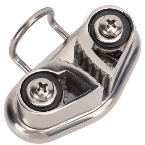 Taquet à came pour bateau avec anneau de guidage en fil de fer Équipement de Pilates pour voilier Acier inoxydable 316 poli miroir pour corde de 10 mm