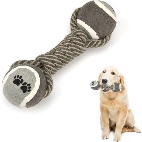 1pc Jouet pour Chiens Cordes pour Animal de Compagnie avec Balle Indestructible Jouet à Mâcher pour Chiot, Petit, Moyen, Gros Chiens