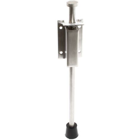 Guide de porte à pédale 130-163mm en Acier inoxydable Butoir de porte Amortisseur de sol Bloque-porte Cale à pédale Quincaillerie (1/4)