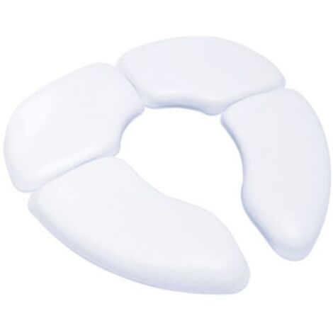 - Réducteur toilette pliant avec sacoche blanc enfant (1/2)