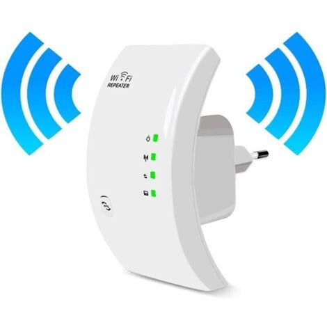 Répéteur WiFi sans Fil 300Mbps WiFi Extender Amplificateur de Signal WiFi Longue Portée Booster WiFi avec Point D'accès au Port Ethernet Répéteur WLAN Configuration Simple (1/4)