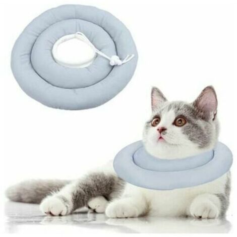Anti Léchage Collerette Chat Anti Grattage Lavablecollier De Récupération Chien Chat Collerette Chien Ajustable Convient Aux Chats Et Petits Chiens (S), Ensoleillé (1/5)