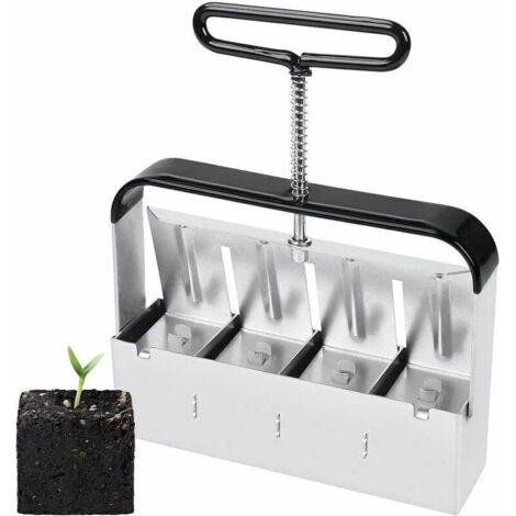 Semoir，Presse Motte pour Semis, Outil De Blocage de Sol, pour Serre de Jardin Bloqueur de Sol pour Plantules, Boutures, Serres, Semoir À Graines