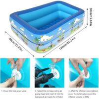 Piscine Enfant,Piscine Gonflable Carré,Pataugeoire Gonflable,Piscine Pataugeoire,Pataugeoire Carré,Piscine Gonflable Enfant,Piscine d'eau pour Enfants Intérieur et Extérieur