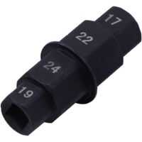 Axe de Roue Avant Moto,Clé pour Axe de Roue,Clé pour Axe de Roue de Moto,Douille Speciale Moto,Axe Hexagonal,Axe de Roue Moto,Axe de Roue Avant (noir)