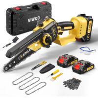 Mini Battery Chainsaw 6 Inches, 1000 W Brushless Mini Chainsaw Electric with 4000 mAh Battery, Hand Chainsaw with Car Oiler, Compatible with Makita, Chainsaw for Garden Tree Cutting Scissors and Wood