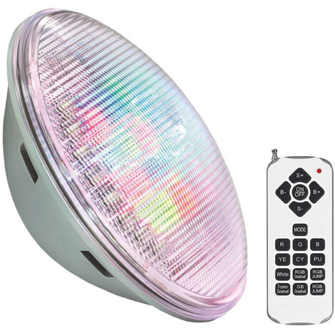 Lampe LED PAR56 RGB pour piscines, G53, 45W, acier inoxydable,