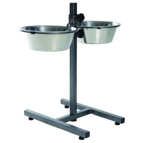 TRIXIE Support de gamelle réglable pour chien 5,6 L 24 cm