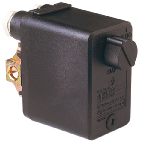Jetly – Contacteur manométrique 412506 – Pressostat bi-tripolaire – Pression max 6 bars – Raccord F 1/2'' pour pompes 230V