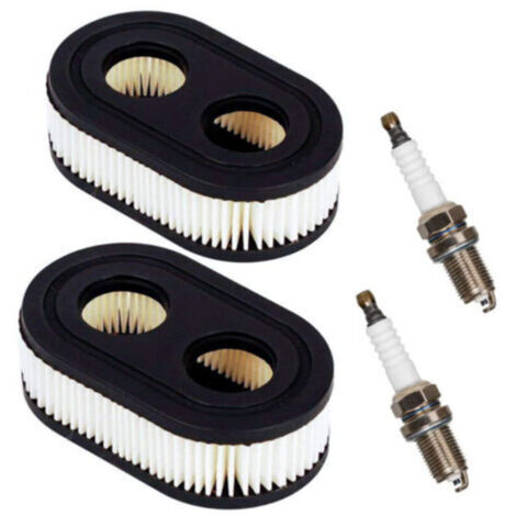 Filtre à huile ou air pour moteur thermiquePièces de moteur Filtre à air de tondeuse à gazon avec 2 bougies d'allumage (1/5)