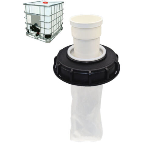 Couvercle de réservoir IBC 180° avec filtre en nylon lavable pour réservoir d'eau de pluie IBC 1000L, filtre de couvercle IBC, accessoires de réservoir IBC, filtre à eau de pluie en nylon (1/4)