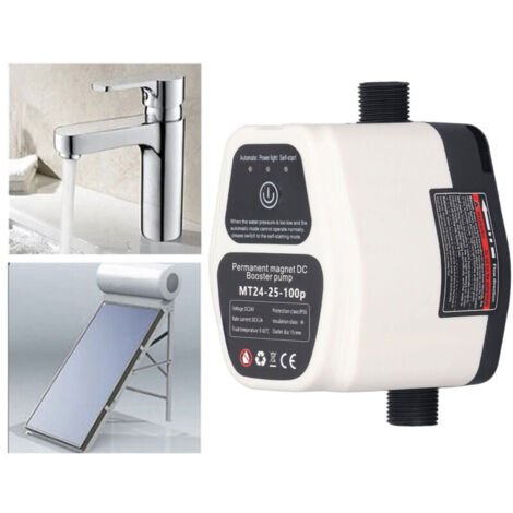 Pompe de surpression d'eau 100W 24V 25L – Détection intelligente – Moteur sans balais – Faible bruit – Débit 25 L/min – Pression 2 bars - 100-240V (1/5)