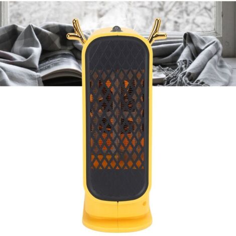 Chauffage électrique Portable, chauffage rapide, silencieux et sûr, Compact, pour bureau, prise ue jaune, 220V (1/5)