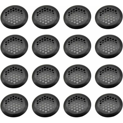 Grille de ventilation inox ronde 16 pièces – 4,2 cm diamètre – Pour armoires et meubles – Résistante à l'oxydation et à la corrosion (1/5)
