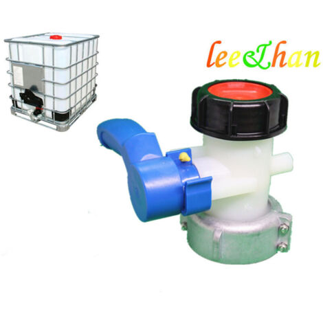 Adaptateur de réservoir IBC 62mm DN40 Vanne à papillons de vidange Raccords de vidange pour carburant à huile, vanne de tonne (1/5)