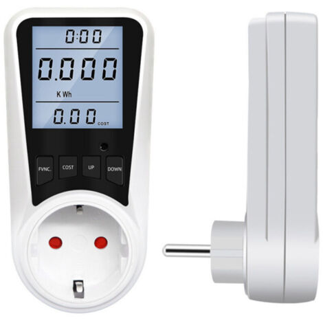 Prise Compteur d'Énergie, Consommation d'Énergie avec 7 Modes Surveillance, Écran LCD Rétroéclairé, Prise Consommation Electrique 3680W MAX (1/5)