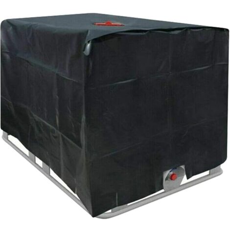 Bâche Réservoir d'eau IBC 1000 L 210D Couverture Container Citerne Eau Pluie avec Fermeture éclair Coupe-Vent Anti-UV Résistant à la Déchirure T-Audace (1/5)