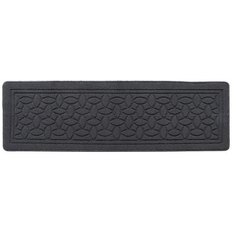 Tapis Cuisine 45 x 150 cm, Tapis Cuisine Devant evier, Tapis de Cuisine Antidérapant et Lavable pour Cuisine, Salle à Manger, Buanderie (Gris) (1/4)