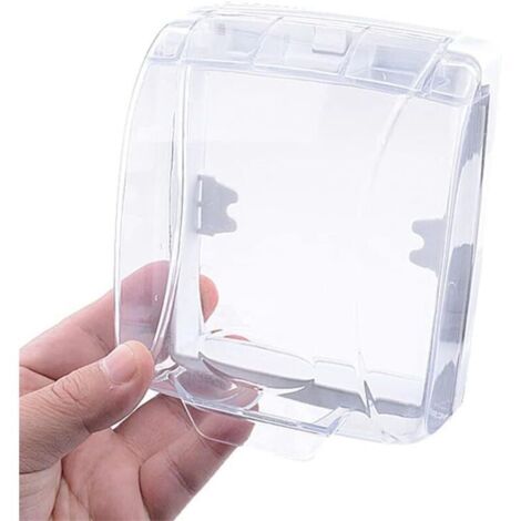 Couvercle Étanche pour Bouton de Sonnette, Housse de Protection Transparente, sans Fil, Support Mural, Protection Sonnette Exterieur Pluie, Coque Étanche pour Contrôle D'accès de Porte