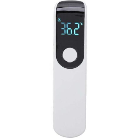 Pistolet thermomètre infrarouge sans contact portable, thermomètre frontal numérique pour hôtels et maison. Design blanc, facile à utiliser et fiable. (1/4)
