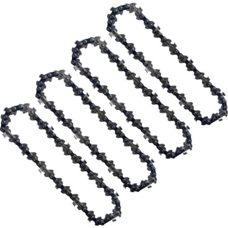 4 Pièces Chaînes De Tronçonneuse 4 Pouces 1/4 Pouces Compatibles Mini Tronçonneuses éle (1/5)