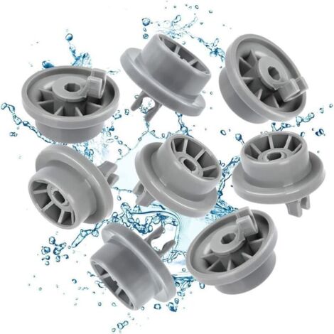 Lave-Vaisselle Lot de 8 Roulettes pour Panier Inférieur Roulette Panier Lave Vaisselle Roulettes de Lave-Vaisselle pour Panier Inférieur avec La Majorité de Lave-Vaisselles (1/4)