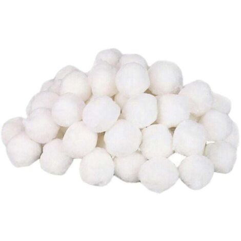Boules filtrantes pour piscine, boules de nettoyage pour piscine, équipement de nettoyage pour piscine, boule en fibre pour purification de l'eau, 500 g (1/4)
